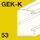 GEK-K device installation trunking, trunking depth 53 mm