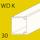 WDK trunking, trunking depth 30 mm