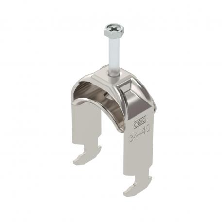 Clamp clip 2056, H-foot, single, metal pressure trough, A4