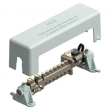 Equipotential busbar for indoors, VDE-tested 217 | 63 | 67.5 |  | Grey