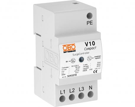 Surge arrester V10 Compact 150 V 3+N/PE | 150 | IP20