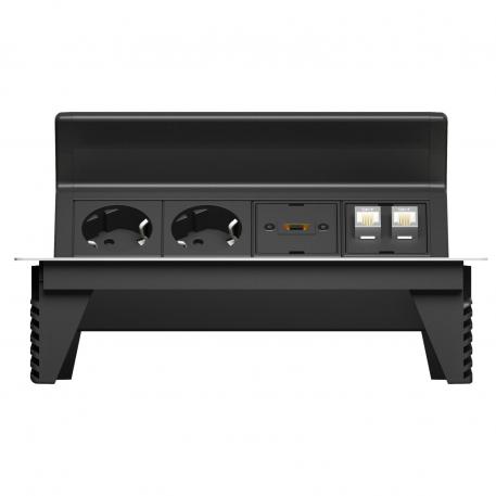 Deskbox DBK, 2 pistikupesa, HDMI, 2x RJ45 kat 6