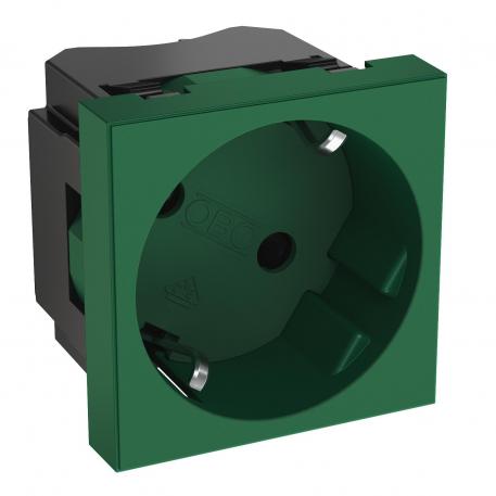 33° socket, protective contact, single 1 | ühene 33° | piparmündiroheline; RAL 6029