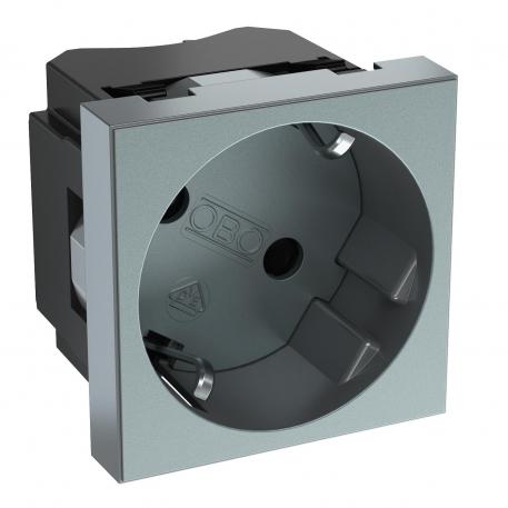33° socket, protective contact, single 1 | ühene 33° | alumiiniumlakitud