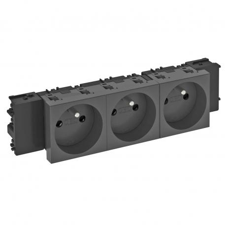 Maandustihvtiga pistikupesa 0°, Connect 45, kolmene