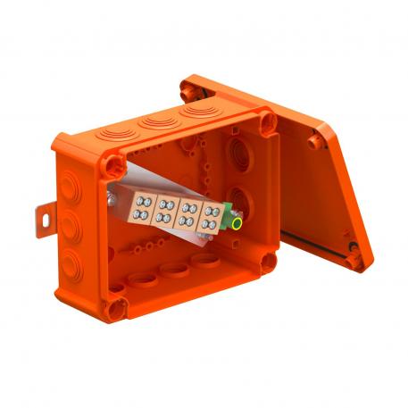 FireBox T160 läbistatavate tihenditega, topeltklemmid 176x135x67 | 12 | IP66 | 7 x M25 5 x M32 | pastelloranž; RAL 2003