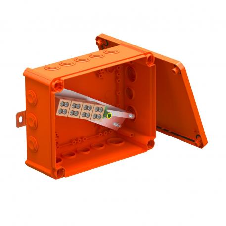 FireBox T250 läbistatavate tihenditega, topeltklemmid 225x173x86 |  | IP66 | pastelloranž; RAL 2003