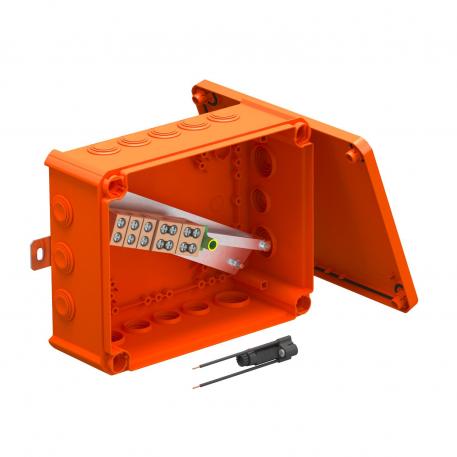 FireBox T250 läbistatavate tihenditega, 1 sulavkaitsme alusega 225x173x86 |  | IP66 | pastelloranž; RAL 2003